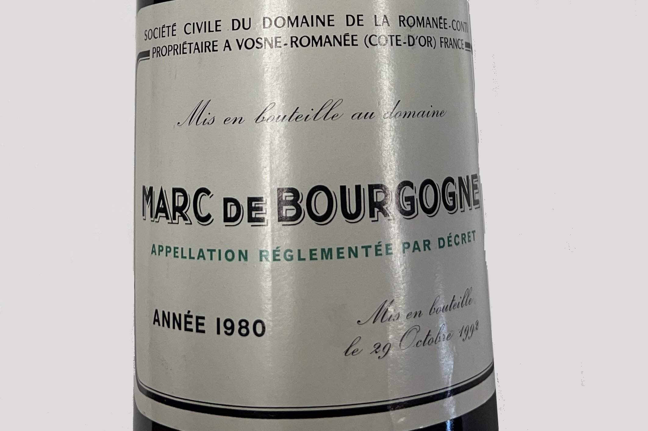 You are currently viewing Sehr selten: Marc de Bourgogne 1980 – Domaine de la Romanée-Conti