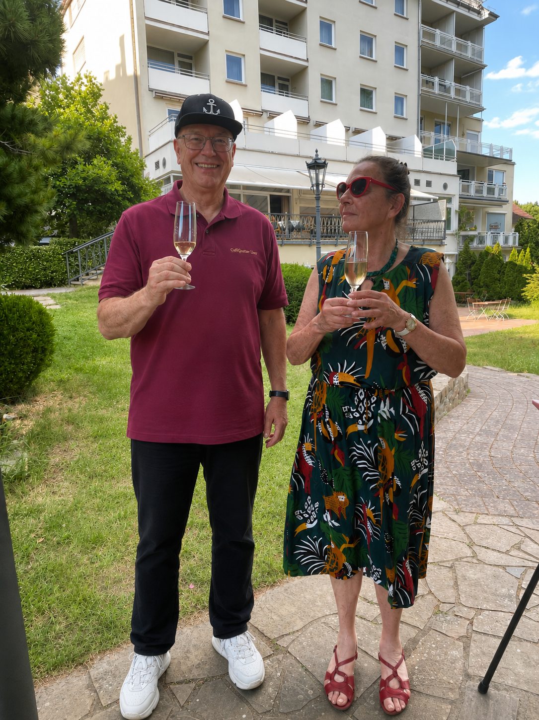 Collegium Vini Sommerfest - Klaus Rössler und Edith Weiss Foto: Collegium Vini