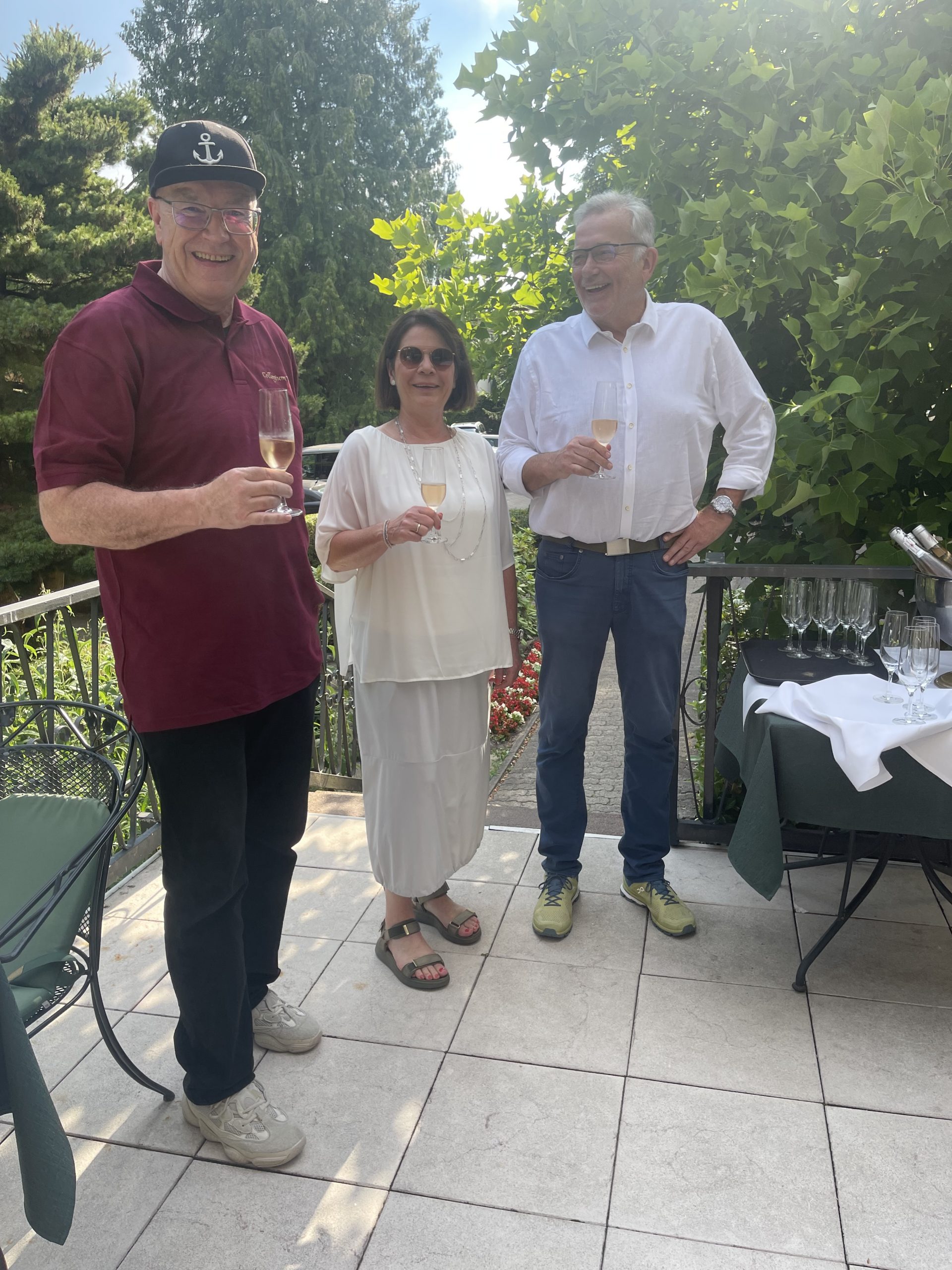 Collegium Vini Sommerfest - Klaus Rössler, Heike und Burkhard Vieth Foto: Collegium Vini